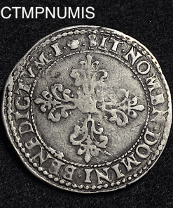 ,MONNAIE,ROYALE,HENRI,III,1/2,FRANC,ARGENT,1592,M,TOULOUSE,