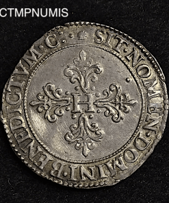 ,MONNAIE,ROYALE,HENRI,III,FRANC,ARGENT,1582,M,TOULOUSE,