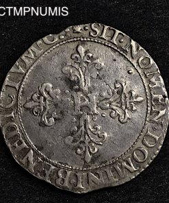 ,MONNAIE,ROYALE,HENRI,III,FRANC,ARGENT,1584,M,TOULOUSE,