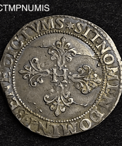 ,MONNAIE,ROYALE,HENRI,III,FRANC,ARGENT,1586,M,TOULOUSE,