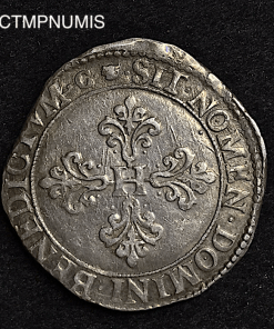 ,MONNAIE,ROYALE,HENRI,III,FRANC,ARGENT,1593,M,TOULOUSE,