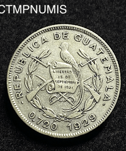 ,MONNAIE,GUATEMALA,10,CENTAVOS,ARGENT,1929,