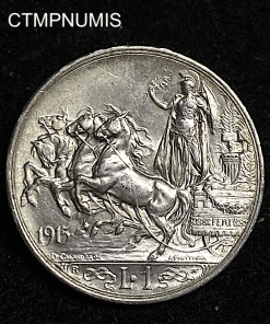 ,MONNAIE,ITALIE,1,LIRE,ARGENT,1915,