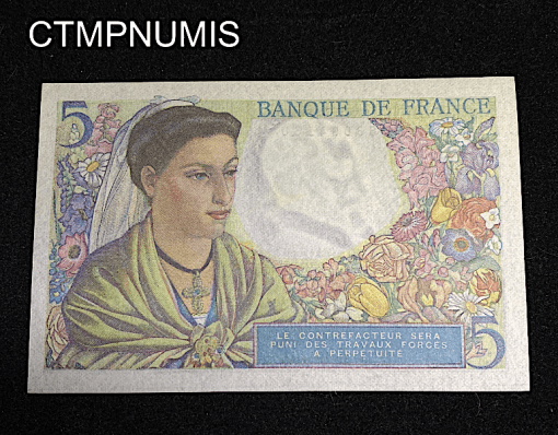 ,BILLET,5,FRANCS,BERGER,1947,