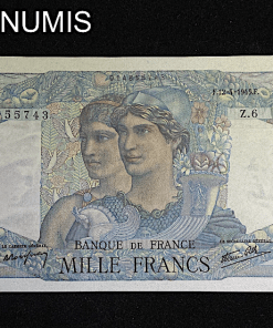,BILLET,1000,FRANCS,MINERVE,1945,NEUF,