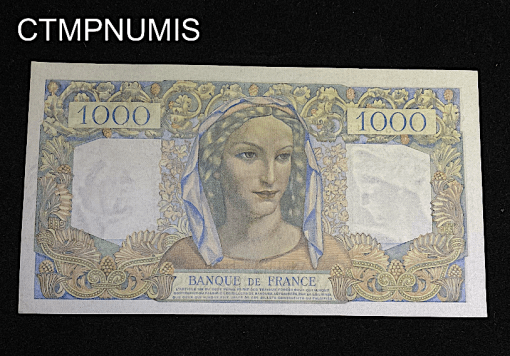 ,BILLET,1000,FRANCS,MINERVE,1945,NEUF,