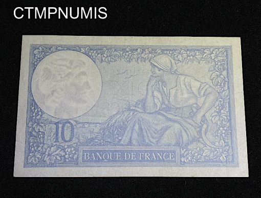 ,BILLET,10,FRANCS,MINERVE,1940,