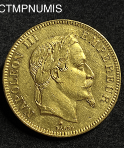 ,MONNAIE,EMPIRE,100,FRANCS,OR,NAPOLEON,III,1864,