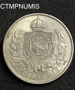 ,MONNAIE,BRESIL,2000,REIS,ARGENT,1869,