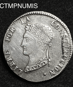 ,MONNAIE,BOLIVIE,4,SOLES,ARGENT,1857,POTOSI,