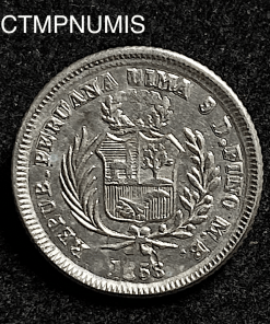 ,MONNAIE,PEROU,1/2,REAL,ARGENT,1858,