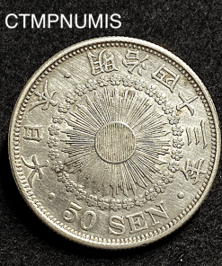 ,MONNAIE,JAPON,50,SEN,ARGENT,1901,34,