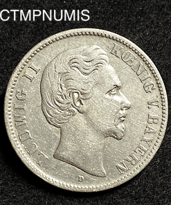 ,MONNAIE,ALLEMAGNE,BAVIERE,2,MARK,ARGENT,1876,