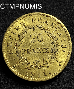 ,MONNAIE,EMPIRE,20,FRANCS,OR,NAPOLEON,1811,