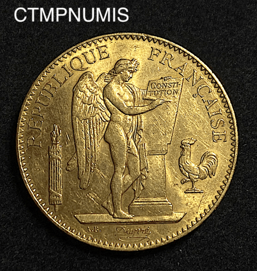 ,MONNAIE,100,FRANCS,OR,GENIE,1911,