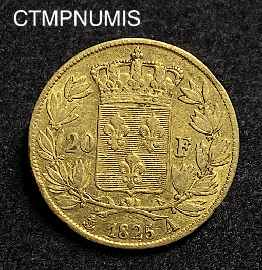 ,MONNAIE,ROYALE,CHARLES,X,20,FRANCS,OR,1825,