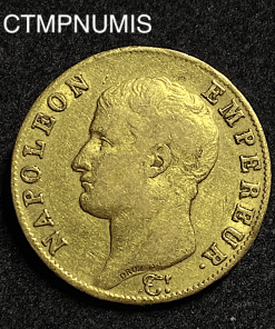 ,MONNAIE,REPUBLIQUE,40,FRANCS,OR,NAPOLEON,EMPEREUR,1806,U,TURIN,