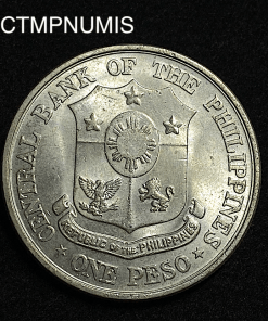 ,MONNAIE,PHILIPPINES,1,PESO,ARGENT,1961,