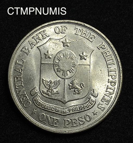 ,MONNAIE,PHILIPPINES,1,PESO,ARGENT,1961,