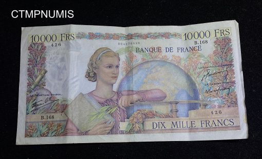 ,BILLET,10000,FRANCS,GENIE,FRANCAIS,11,07,1946,