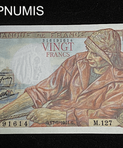 ,BILLET,FRANCAIS,20,FRANCS,PECHEUR,17,05,1944,