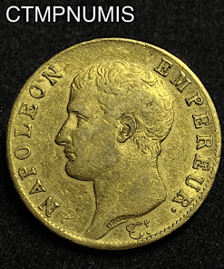 ,MONNAIE,40,FRANCS,OR,NAPOLEON,EMPEREUR,AN,14,