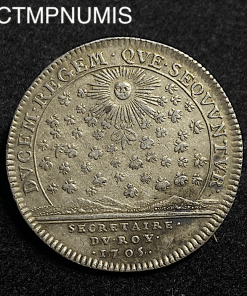 ,JETON,ARGENT,LOUIS,XIV,SECRETAIRES,ROI,1705,