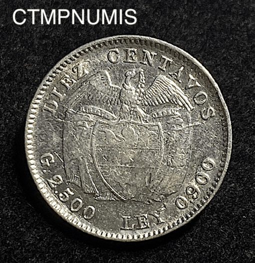 ,MONNAIE,COLOMBIE,10,CENTIMOS,1938,