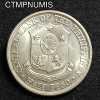 ,MONNAIE,PHILIPPINE,1/2,PESO,ARGENT,1961,