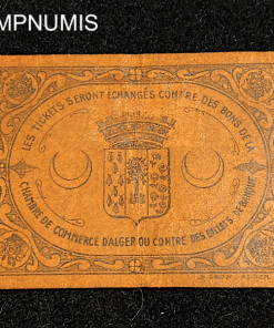 ,BILLET,ALGERIE,BLIDA,1O ,CENTIMES,1916,