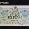 ,BILLET,ALGERIE,CONSTANTINE,1,FRANC,1915,NEUF,