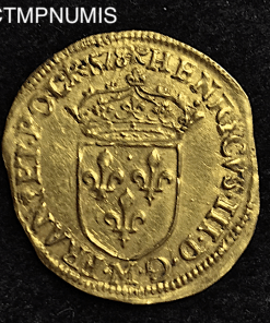 ,MONNAIE,ROYALE,HENRI,III,ECU,OR,1578,M,TOULOUSE,