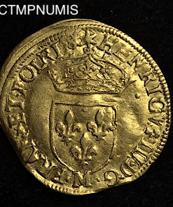 ,MONNAIE,ROYALE,HENRI,III,ECU,OR,1586,TOULOUSE,