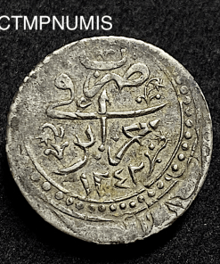 ,MONNAIE,ALGERIE,1/4,BUDJU,ARGENT,MAHMUD,1242,