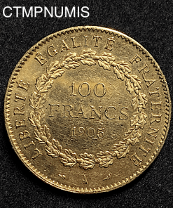 ,MONNAIE,100,FRANCS,OR,GENIE,1905,