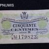 ,BILLET,NECESSITE,50,CENTIMES,ALGERIE,1915,CONSTANTINE,