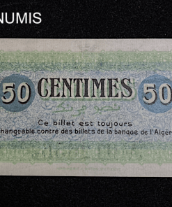 ,BILLET,NECSSITE,50,CENTIMES,ALGERIE,CONTANTINE,