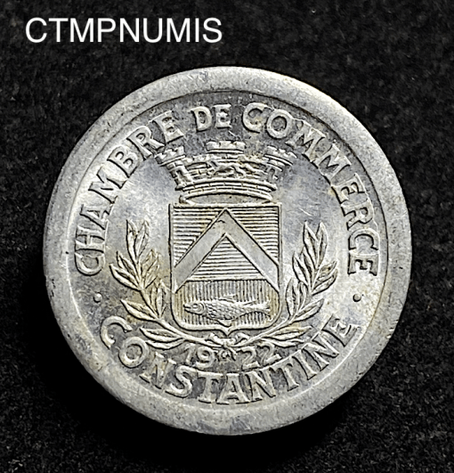 ,MONNAIE,ALGERIE,CONSTANTINE,5,CENTIMES,1922,