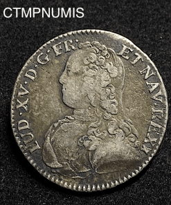 ,MONNAIE,ROYALE,LOUIS,XV,1/2,ECU,ARGENT,1729,M,TOULOUSE,