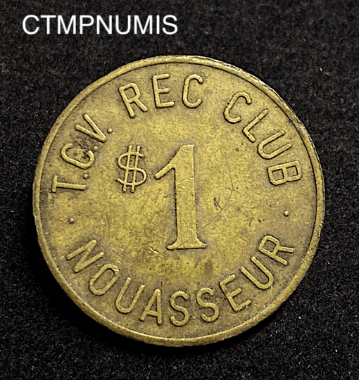 ,MONNAIE,MAROC,1,DOLLAR,TCV,REC,CLUB,NOUASSEUR,