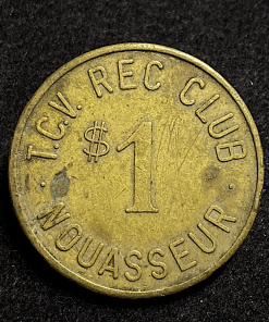 ,MONNAIE,MAROC,1,DOLLAR,TCV,REC,CLUB,NOUASSEUR,