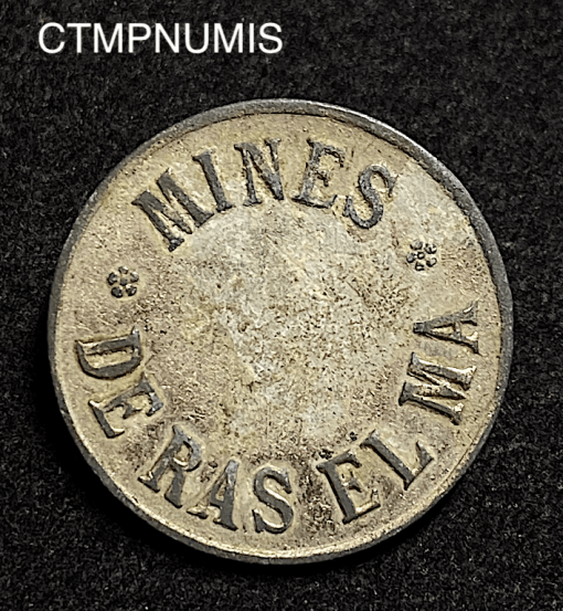 ,MONNAIE,ALGERIE,MINES,MERCURE,10,CENTIMES,RAS,EL,MA,