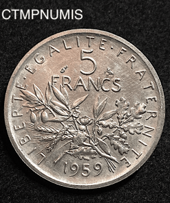 ,MONNAIE,ESSAI,5,FRANCS,SEMEUSE,1959,ARGENT,