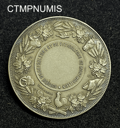 ,MEDAILLE,ARGENT,MONTMORILLON,VITICULTURE,CHEVAL,