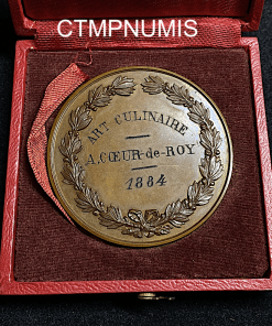 ,MEDAILLE,BRONZE,LIMOGES,ART,CULINAIRE,COEUR,ROI,