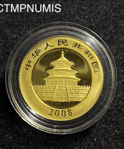 ,MONNAIE,CHINE,50,YUAN,OR,PANDA,2008,