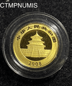 ,MONNAIE,CHINE,2O,YUAN,OR,PANDA,2008,