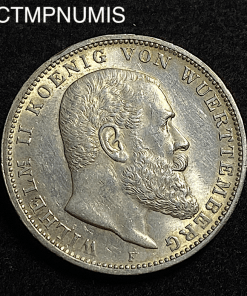 ,MONNAIE,WURTTEMBERG,3,MARK,ARGENT,1911,