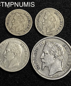 ,20,50,CENTIMES,1,FRANC,ARGENT,NAPOLEON,III,