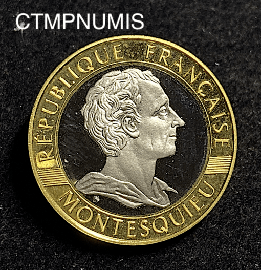 ,MONNAIE,10,FRANCS,OR,MONTESQUIEU,1989,